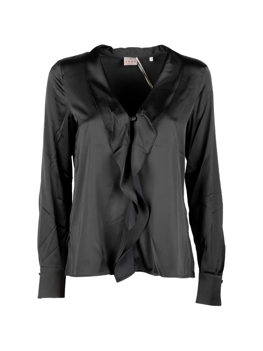 Marella ruffled satin blouse