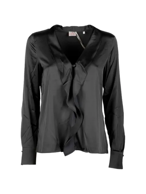 Marella ruffled satin blouse