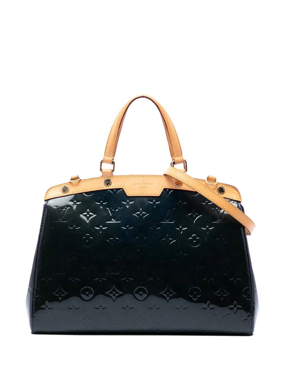 Louis Vuitton Pre-Owned 2013 Monogram Vernis Brea MM satchel - Blue