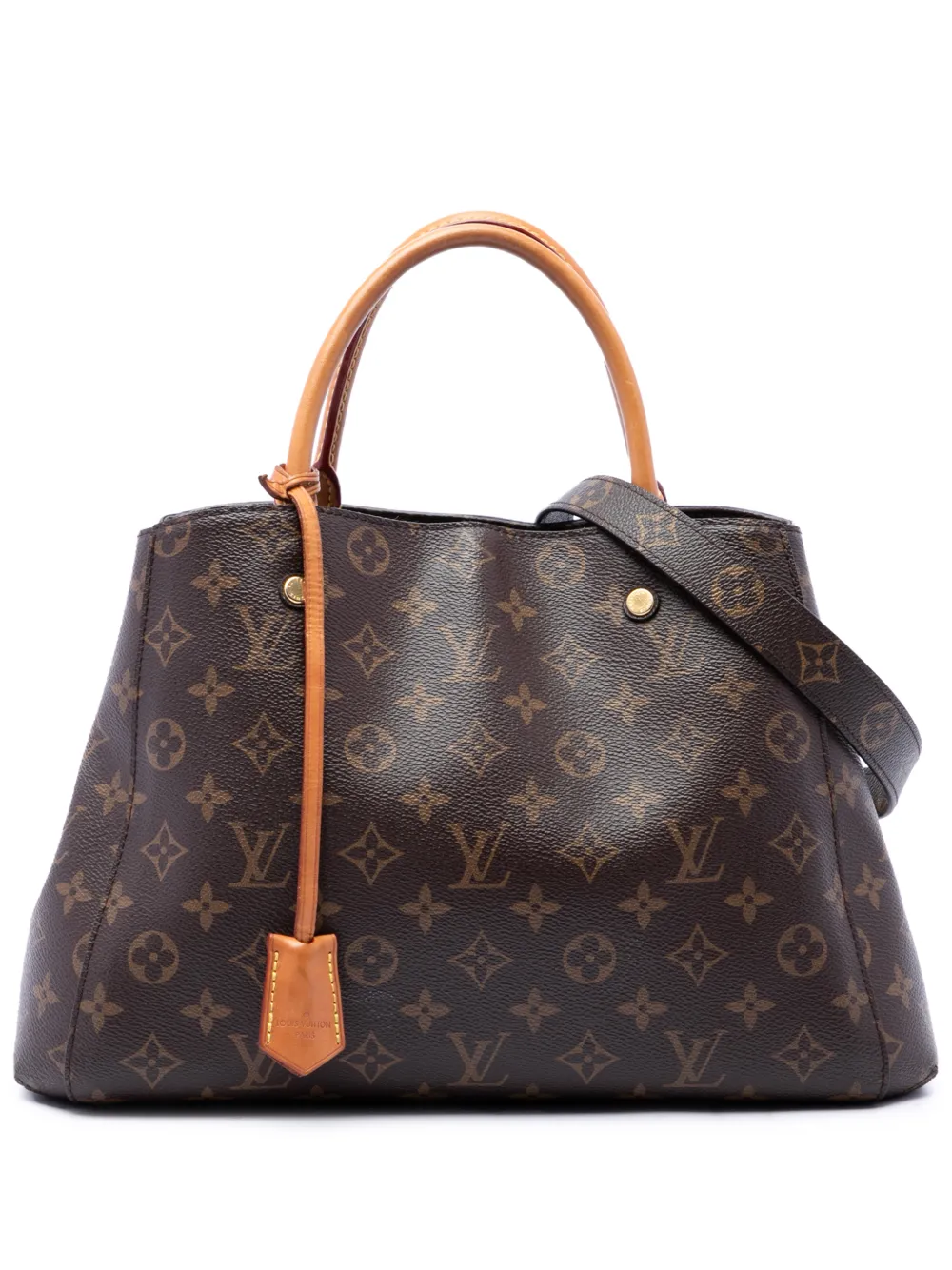Louis Vuitton Pre-Owned 2018 Montaigne MM Satchel-Tasche - Braun