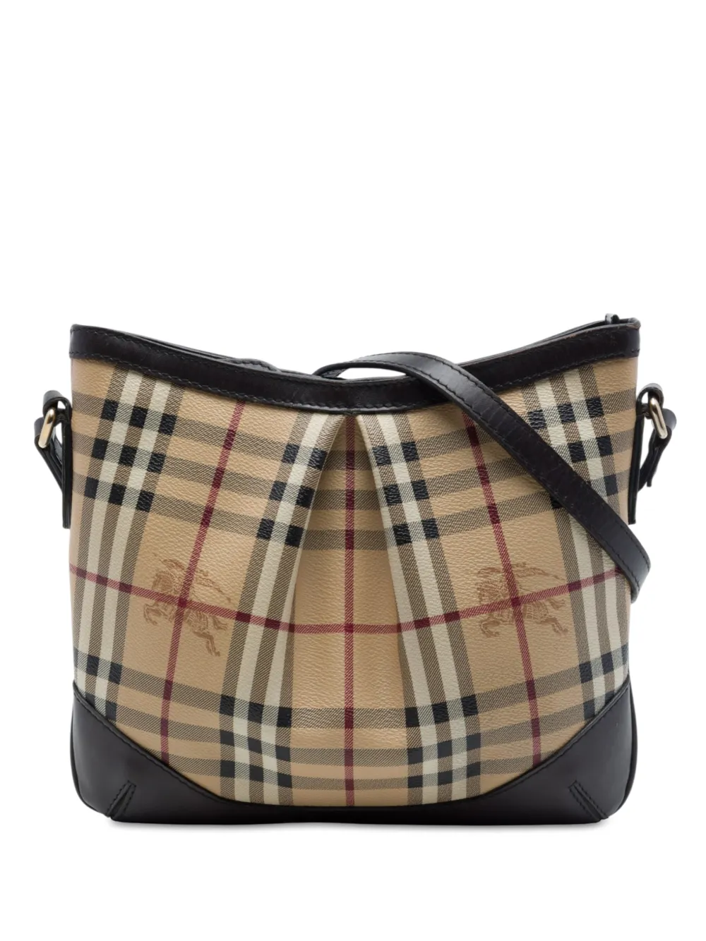 Burberry Pre-Owned 2000-2017 Haymarket Check Coated Canvas Hartham crossbody bag - Toni neutri