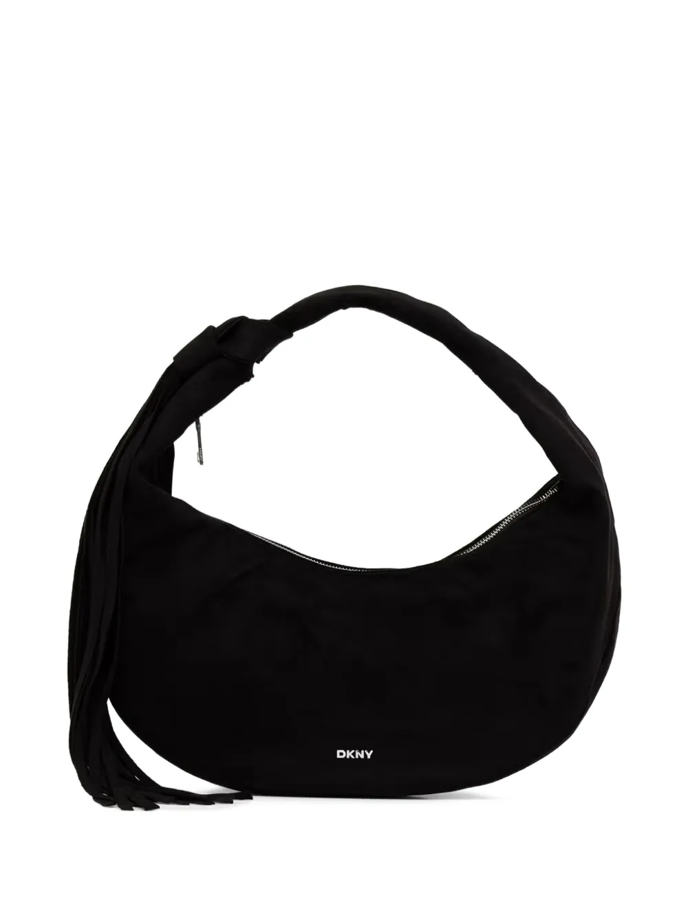 DKNY Geknoopte shopper met franje Zwart