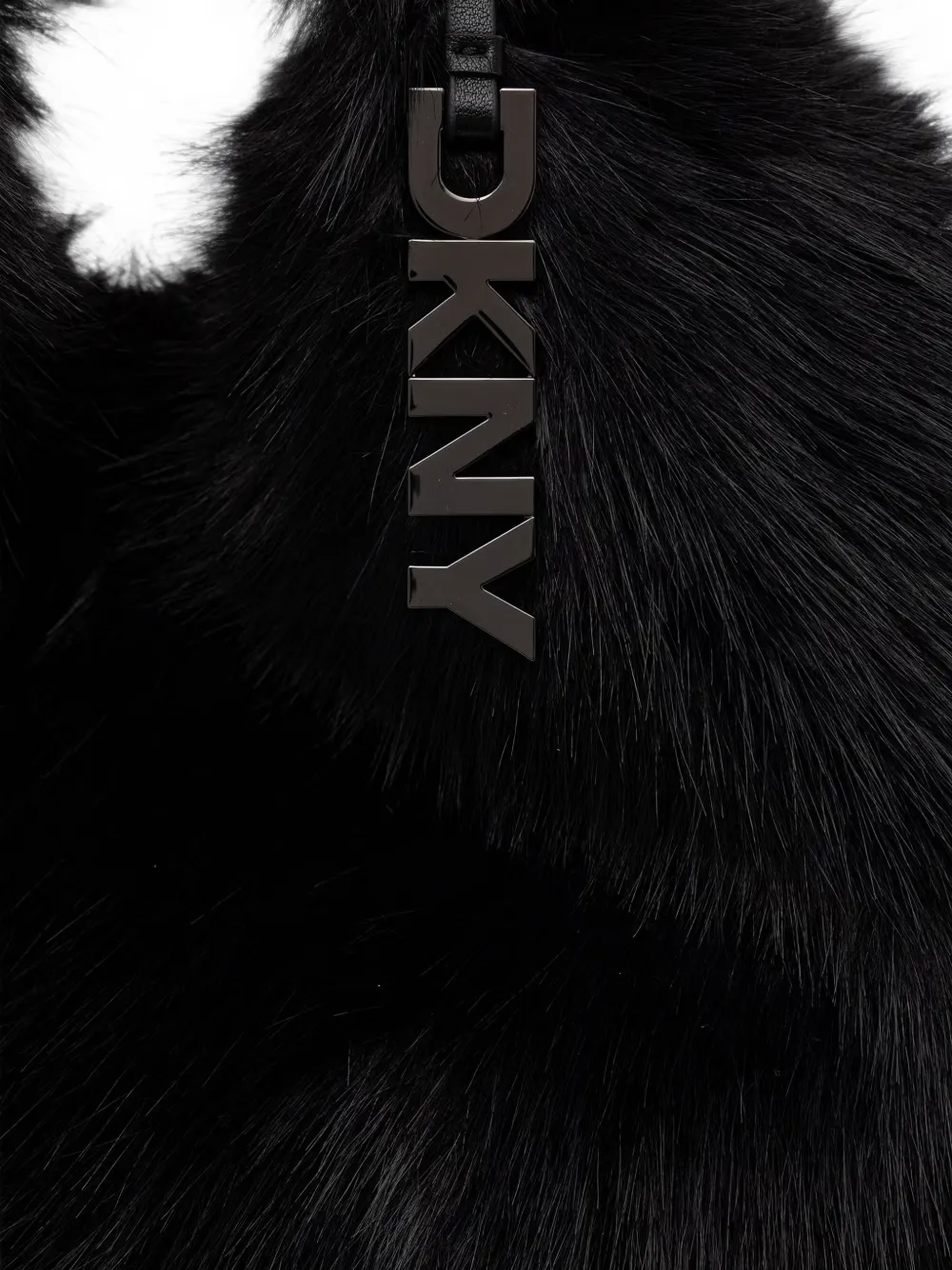 DKNY Grote Paula shopper van imitatiebont Zwart
