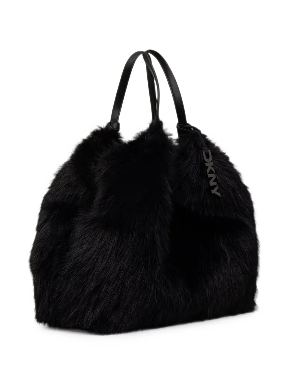 DKNY Grote Paula shopper van imitatiebont Zwart