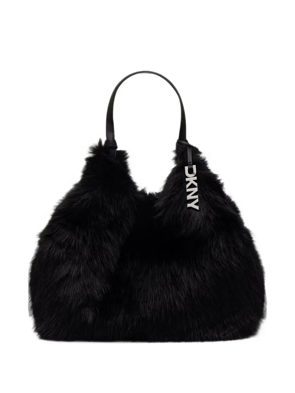 DKNY large Paula faux-fur tote bag - Nero