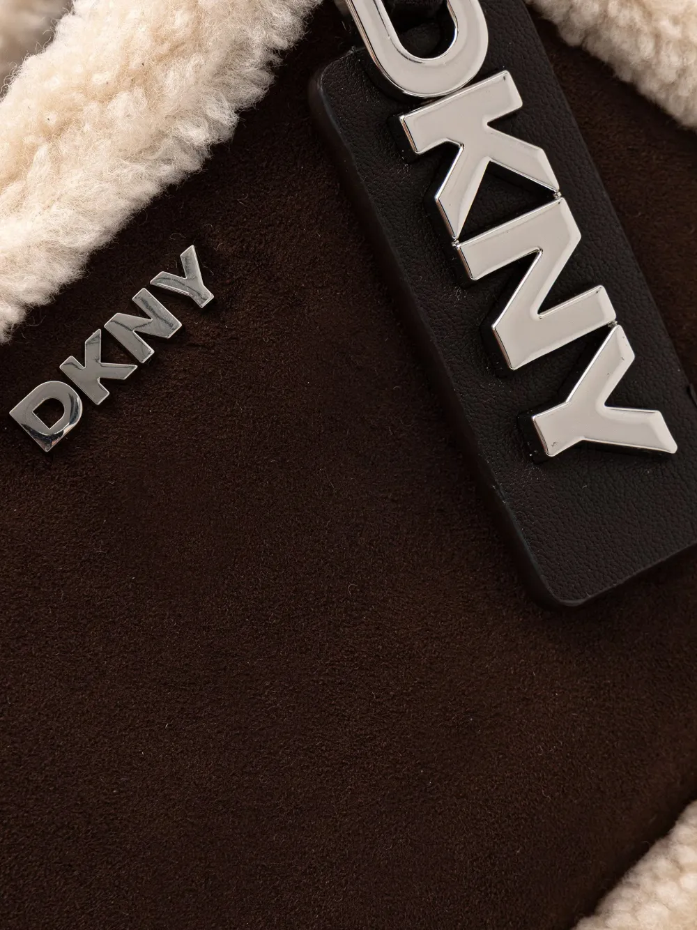 DKNY Shopper met lammy afwerking Bruin