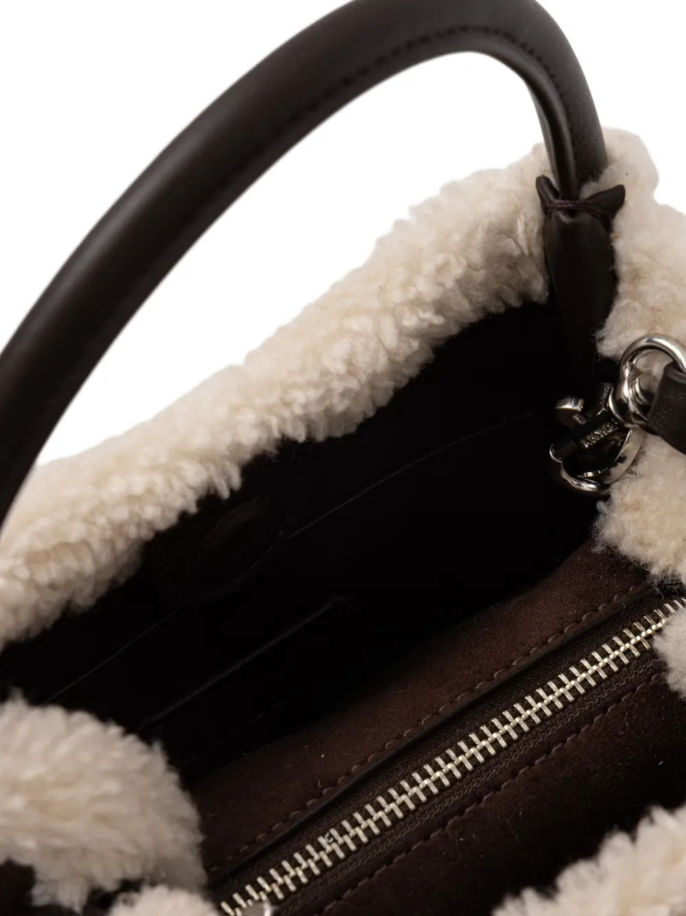 DKNY Shopper met lammy afwerking Bruin