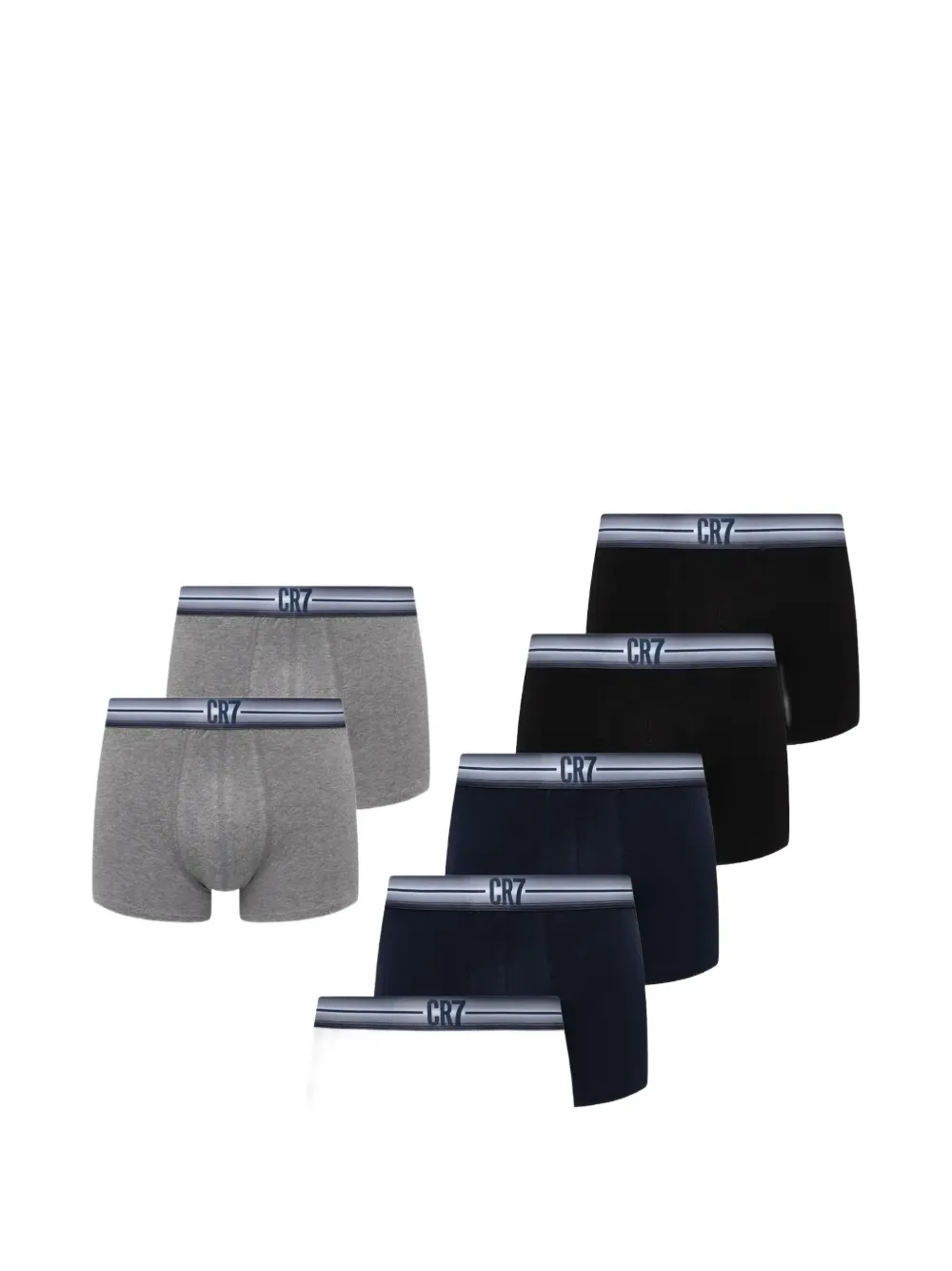 CR7 CRISTIANO RONALDO logo-waistband boxers (set of seven) - Grau