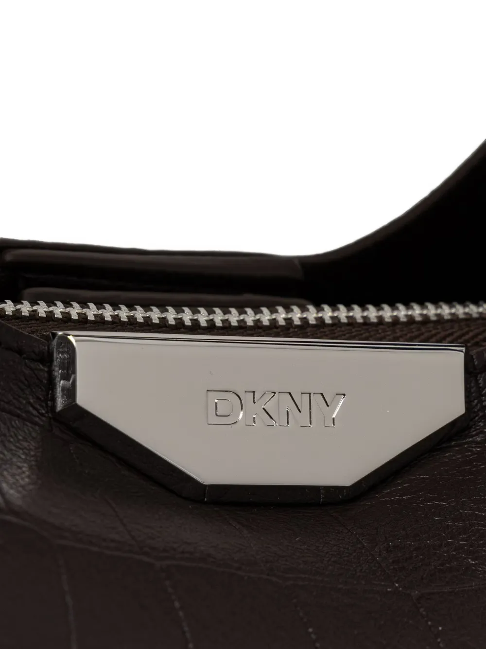 DKNY Shopper met krokodillen-reliëf Bruin