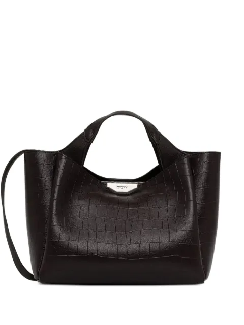 DKNY sac cabas à effet peau de crocodile