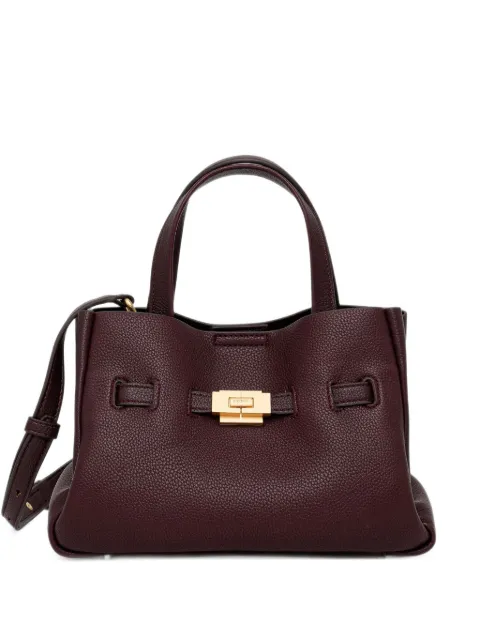 DKNY Small Bryar logo-plaque pebbled-leather tote bag