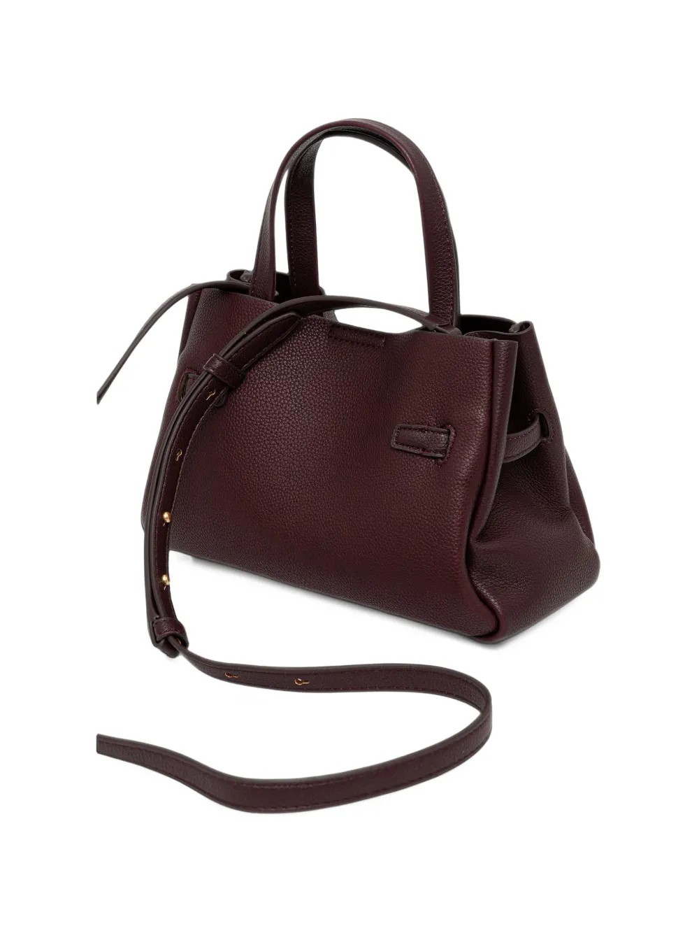 DKNY Small Bryar logo-plaque pebbled-leather tote bag Rood