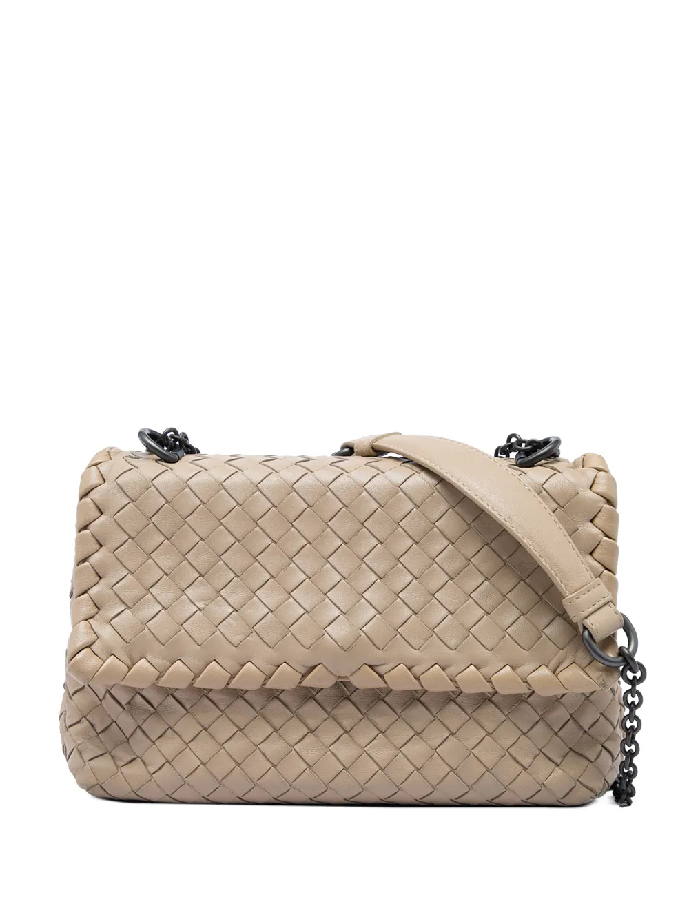 Bottega Veneta Pre-Owned mini sacoche Olimpia en cuir Intrecciato (2012-2026) - Tons neutres