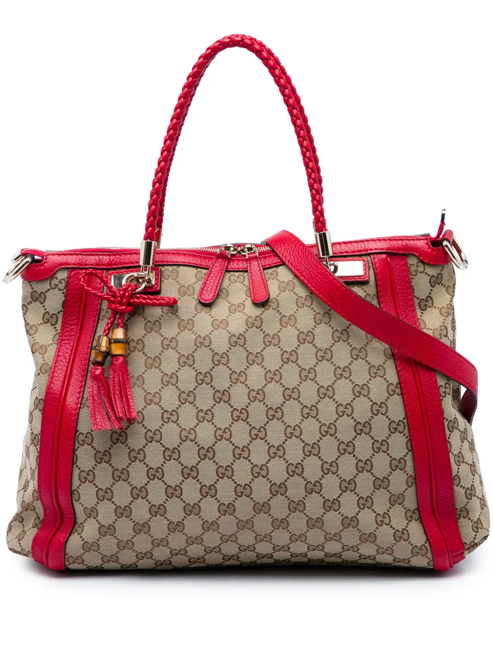 Gucci Pre-Owned cabas Bella Convertible Tote en toile GG (2016-2026) - Tons neutres Gucci Pre-Owned cabas Bella Convertible Tote en toile GG (2016-2026) - Tons neutres