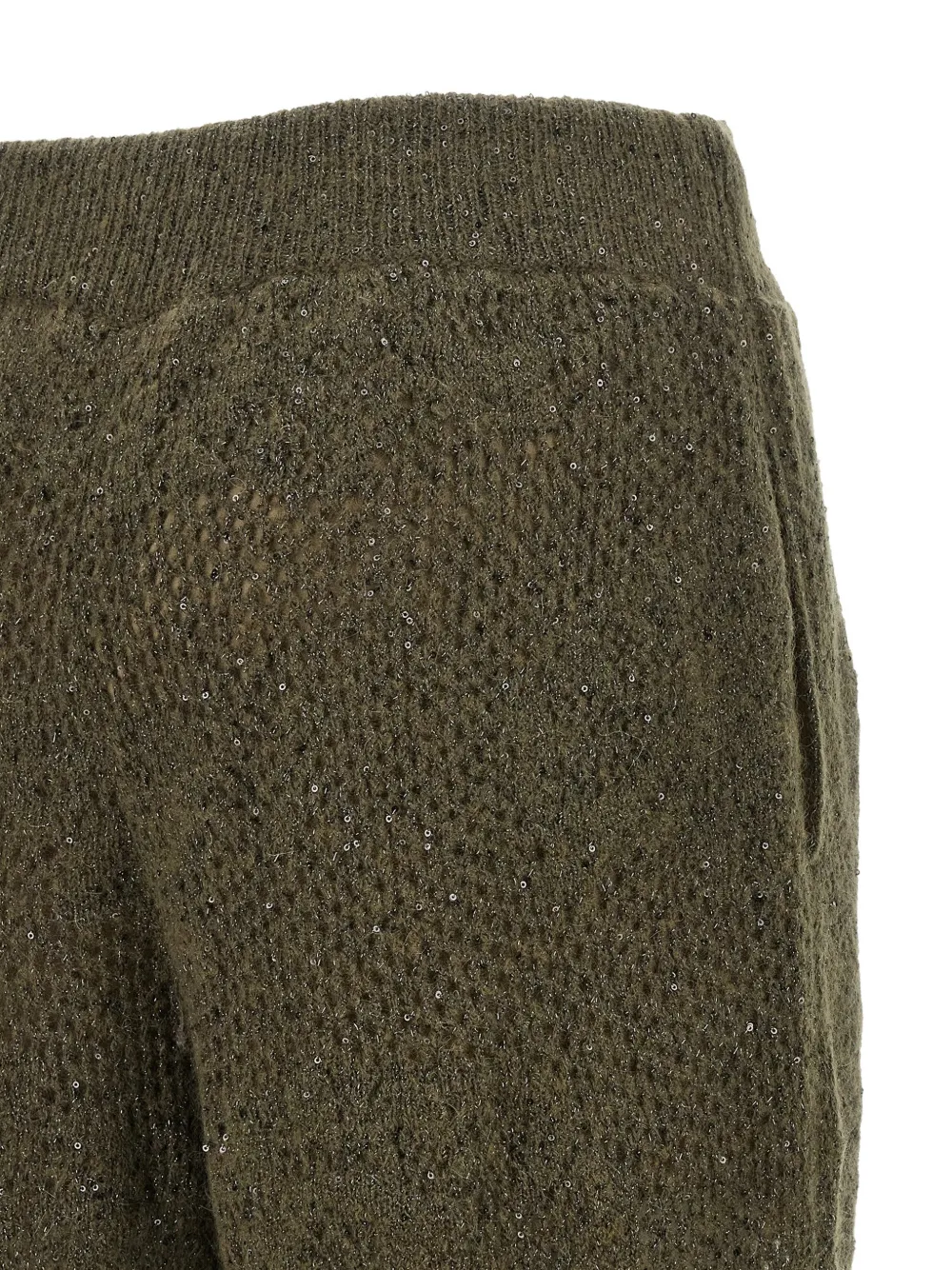 Brunello Cucinelli Broek van kantbreisel Groen