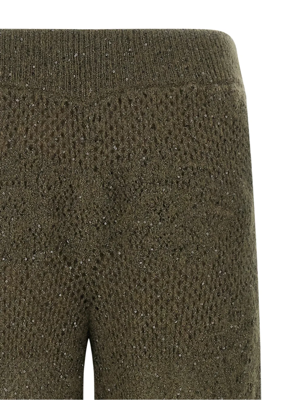Brunello Cucinelli Broek van kantbreisel Groen