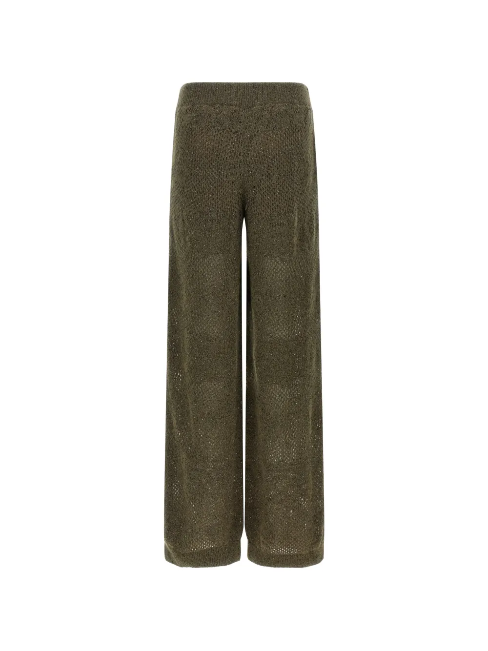 Brunello Cucinelli Broek van kantbreisel Groen