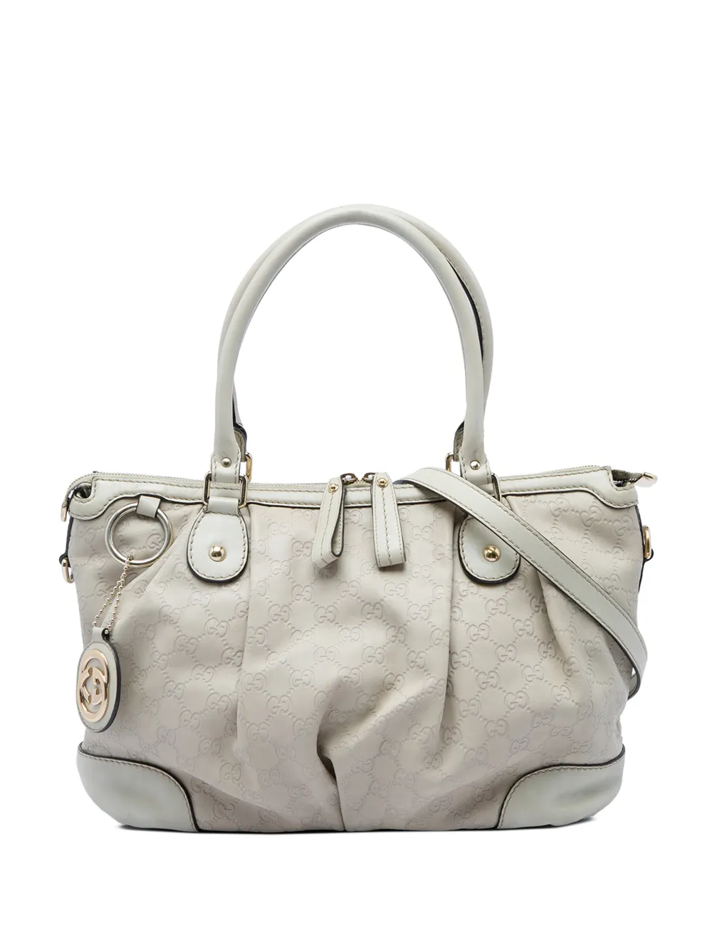 Gucci Pre-Owned 2016-2026 Guccissima Sukey satchel - Weiß
