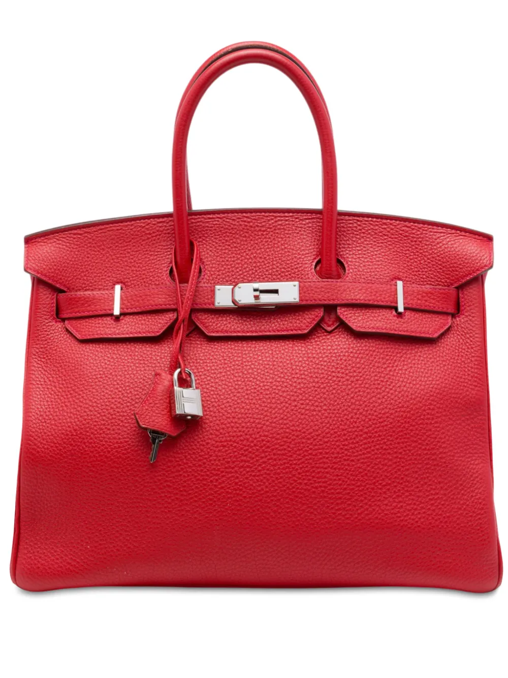 Hermès Pre-Owned sac à main Birkin Retourne 35 en cuir Togo (1997-2014) - Rouge Hermès Pre-Owned sac à main Birkin Retourne 35 en cuir Togo (1997-2014) - Rouge