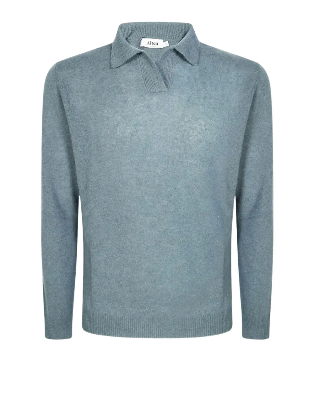 Altea Gebreid poloshirt Blauw