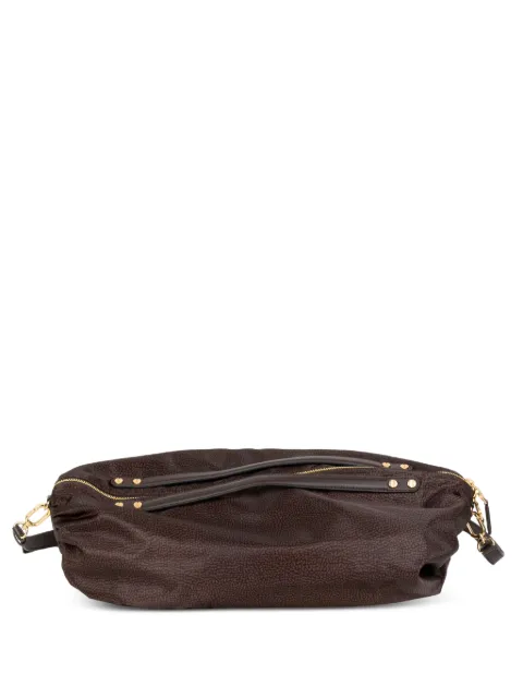 Borbonese op art-print clutch bag