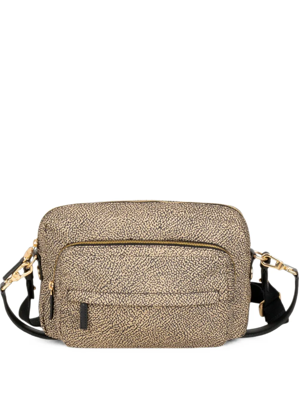Borbonese Medium B-club Op Shoulder Bag In Neutrals