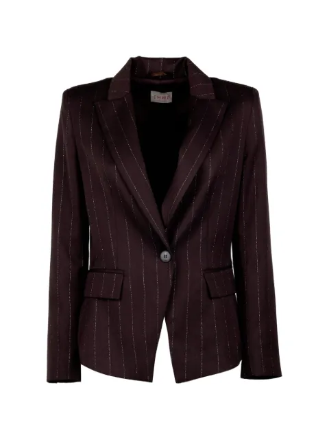 Marella pinstripe-pattern single-breasted blazer