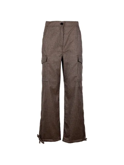 Marella pantalones con estampado pied de poule