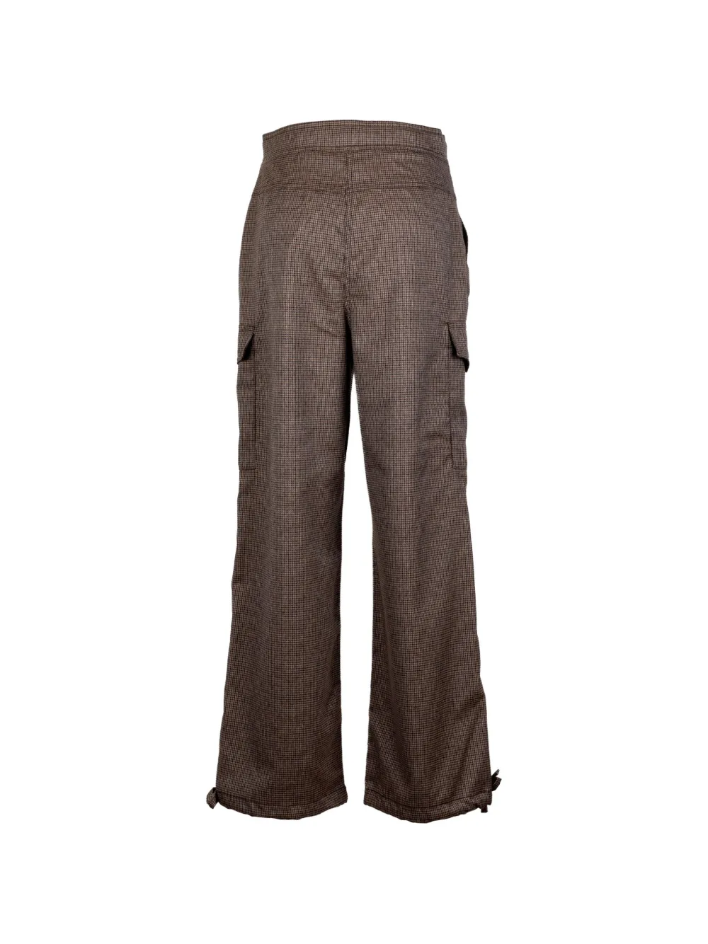 Marella Broek met pied-de-poule print Bruin