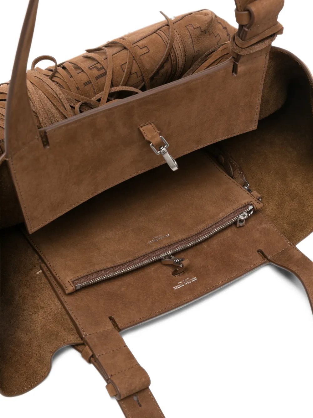 Golden Goose Shopper met geometrisch patroon en kwastje Bruin