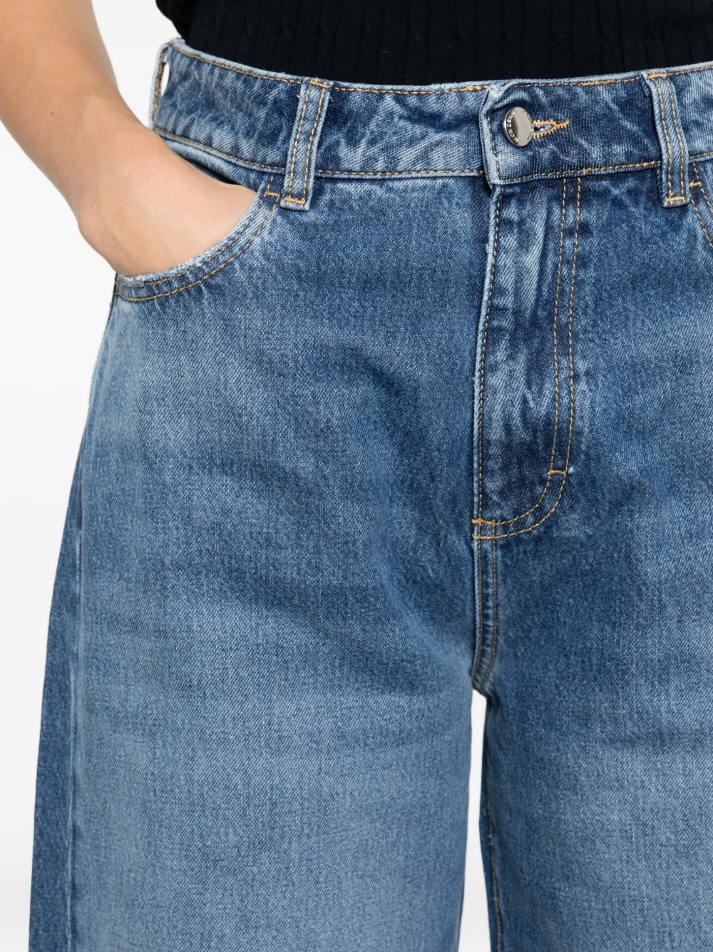 ICON DENIM Debby jeans met wijde pijpen Blauw