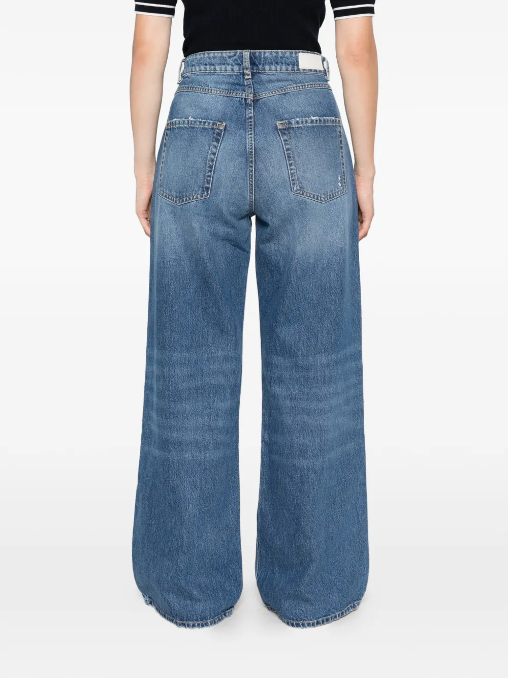 ICON DENIM Debby jeans met wijde pijpen Blauw