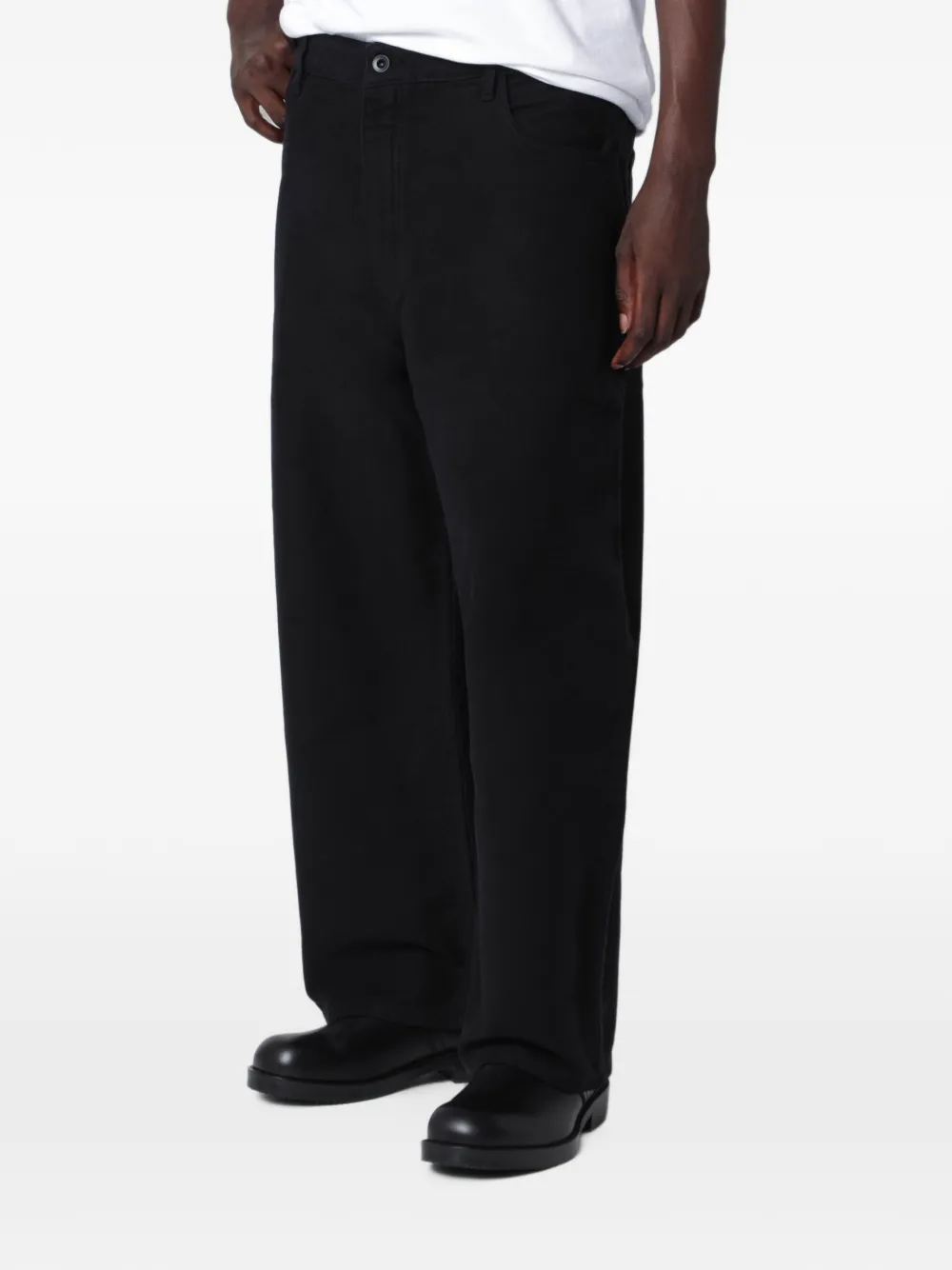 Studio Nicholson Volume wide-leg trousers Zwart