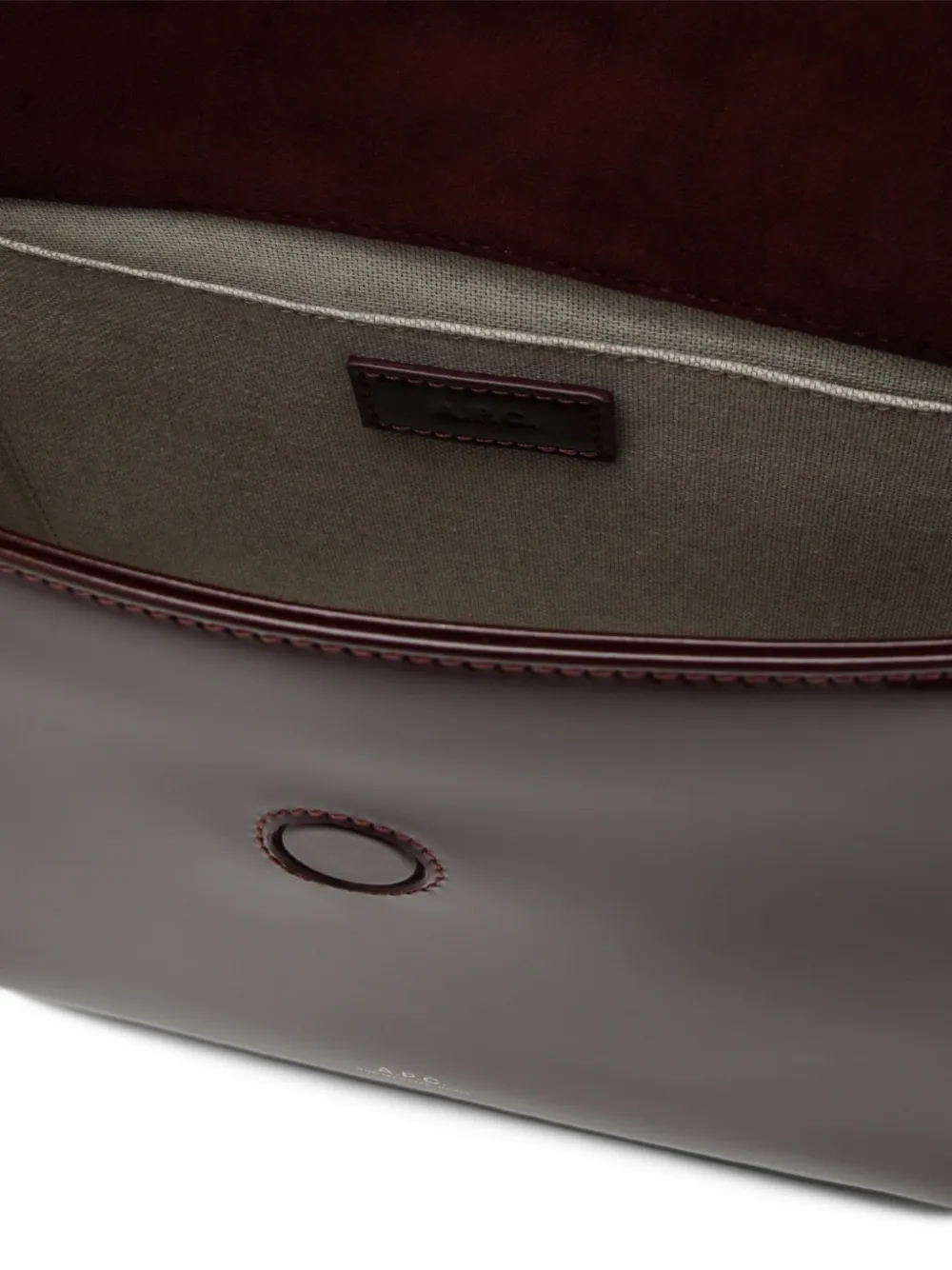 A.P.C. Virgine flap bag Bruin