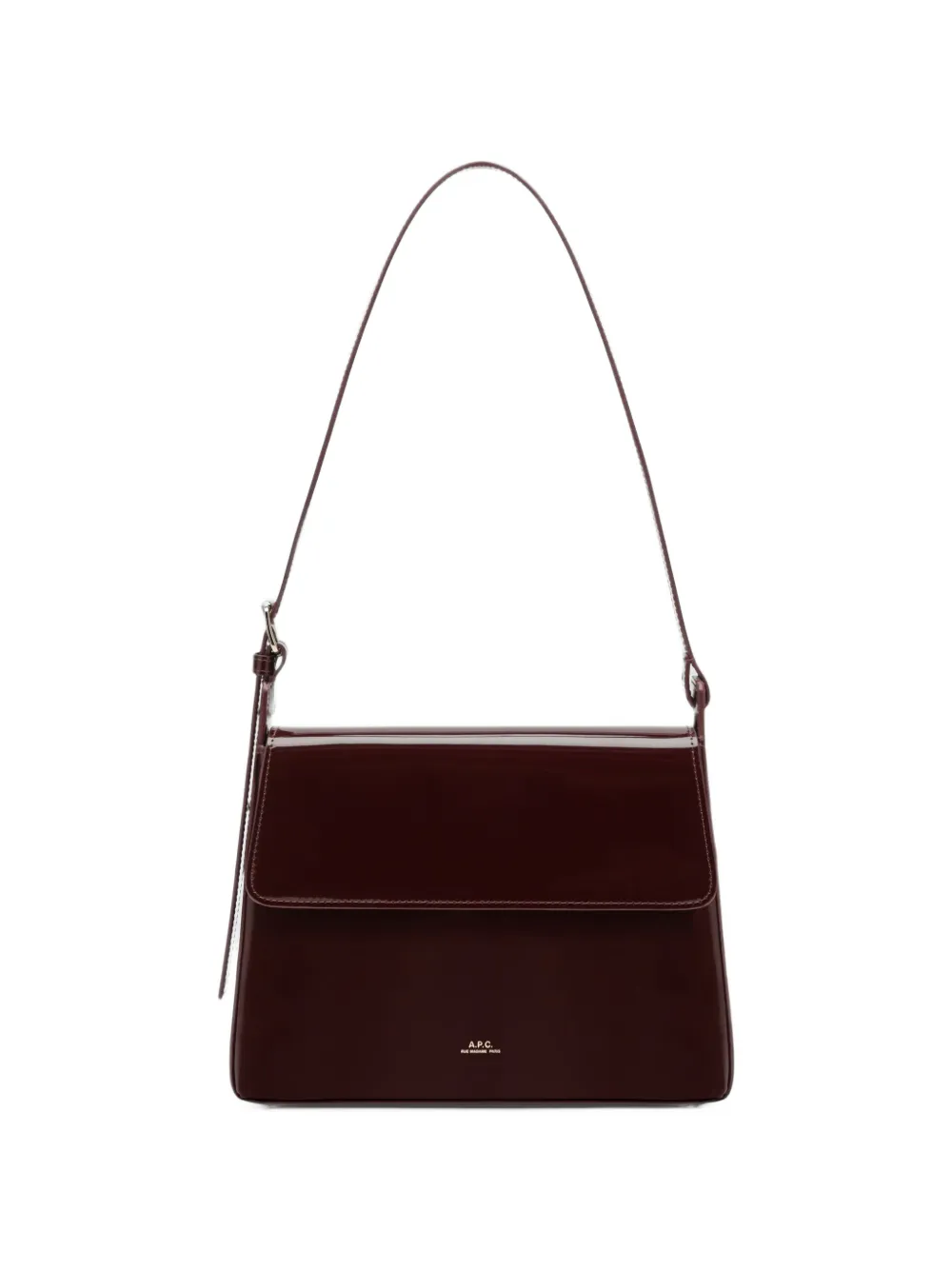 A.P.C. Virgine flap bag - Marrone