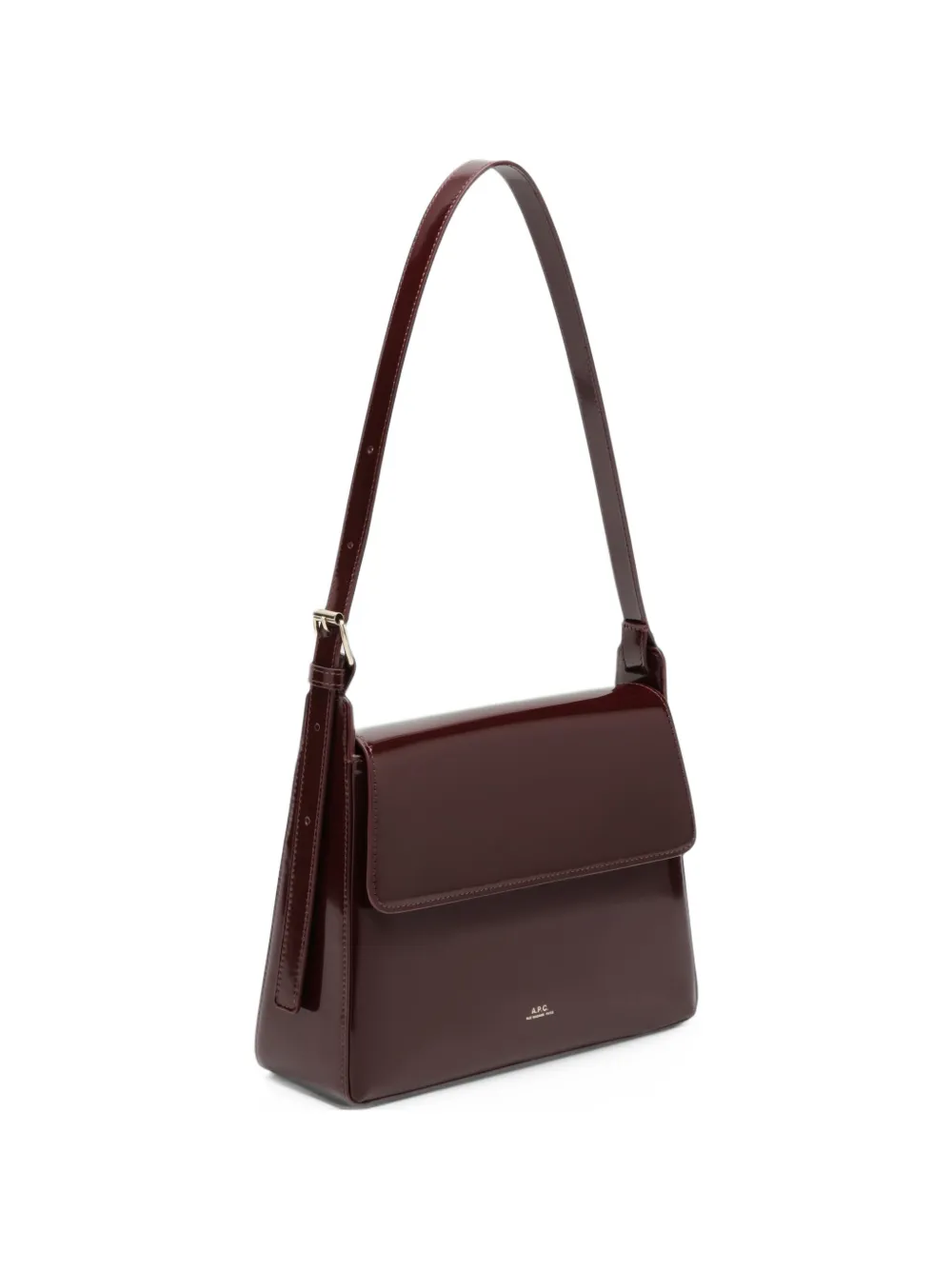 A.P.C. Virgine flap bag Bruin