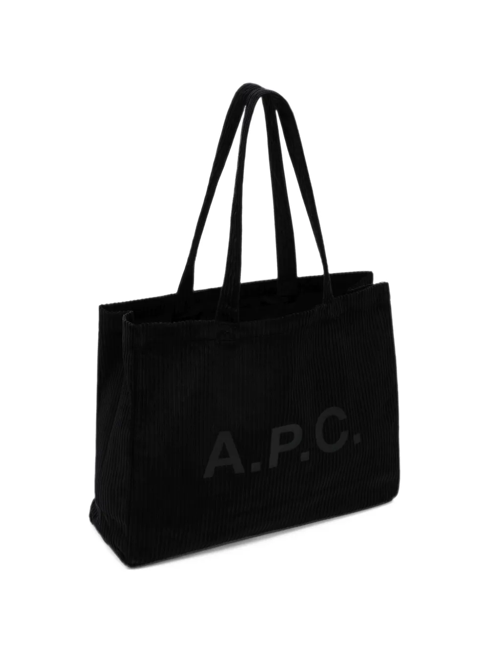 A.P.C. Shopper met logoprint Zwart