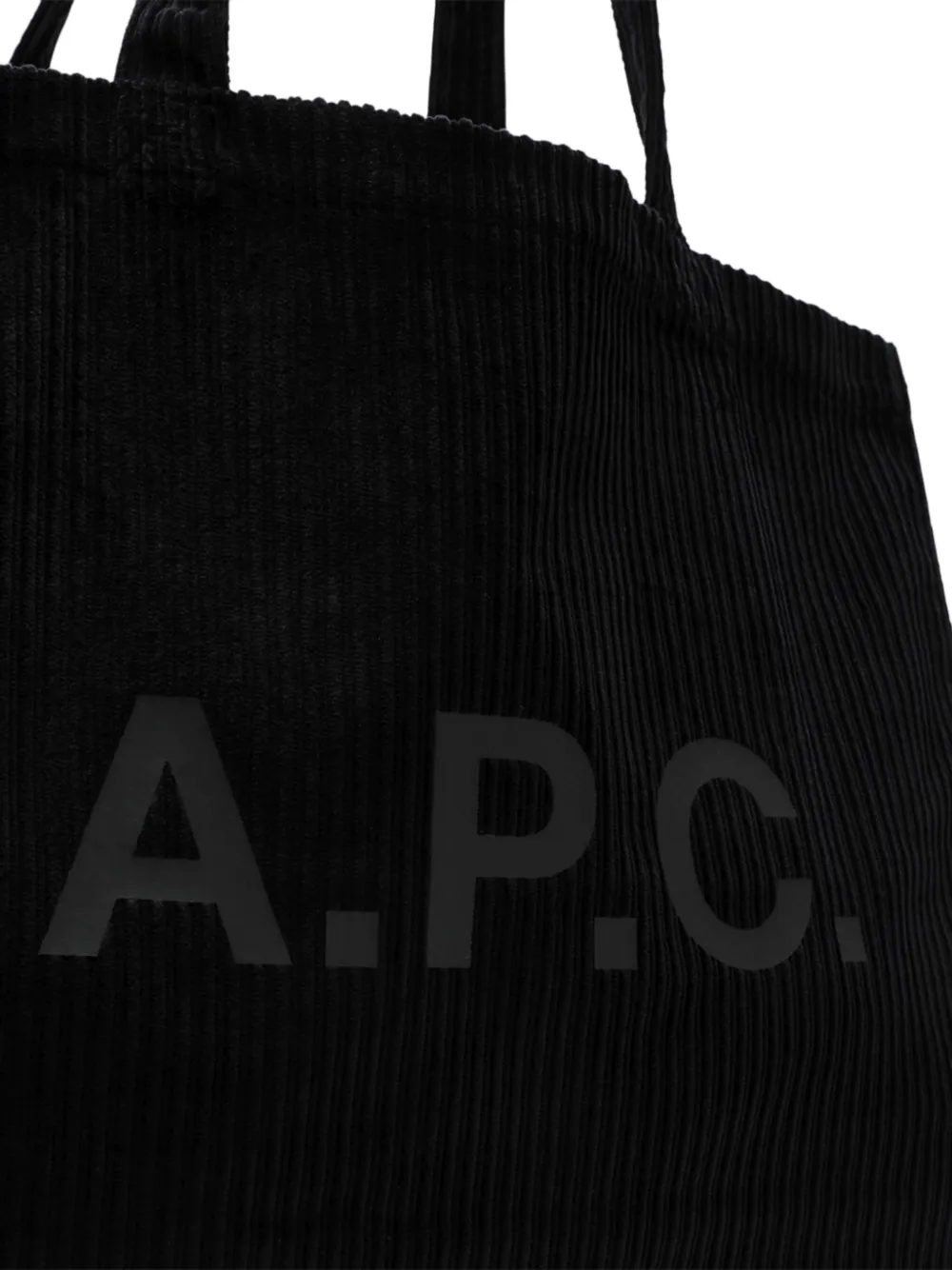A.P.C. Shopper met logoprint Zwart