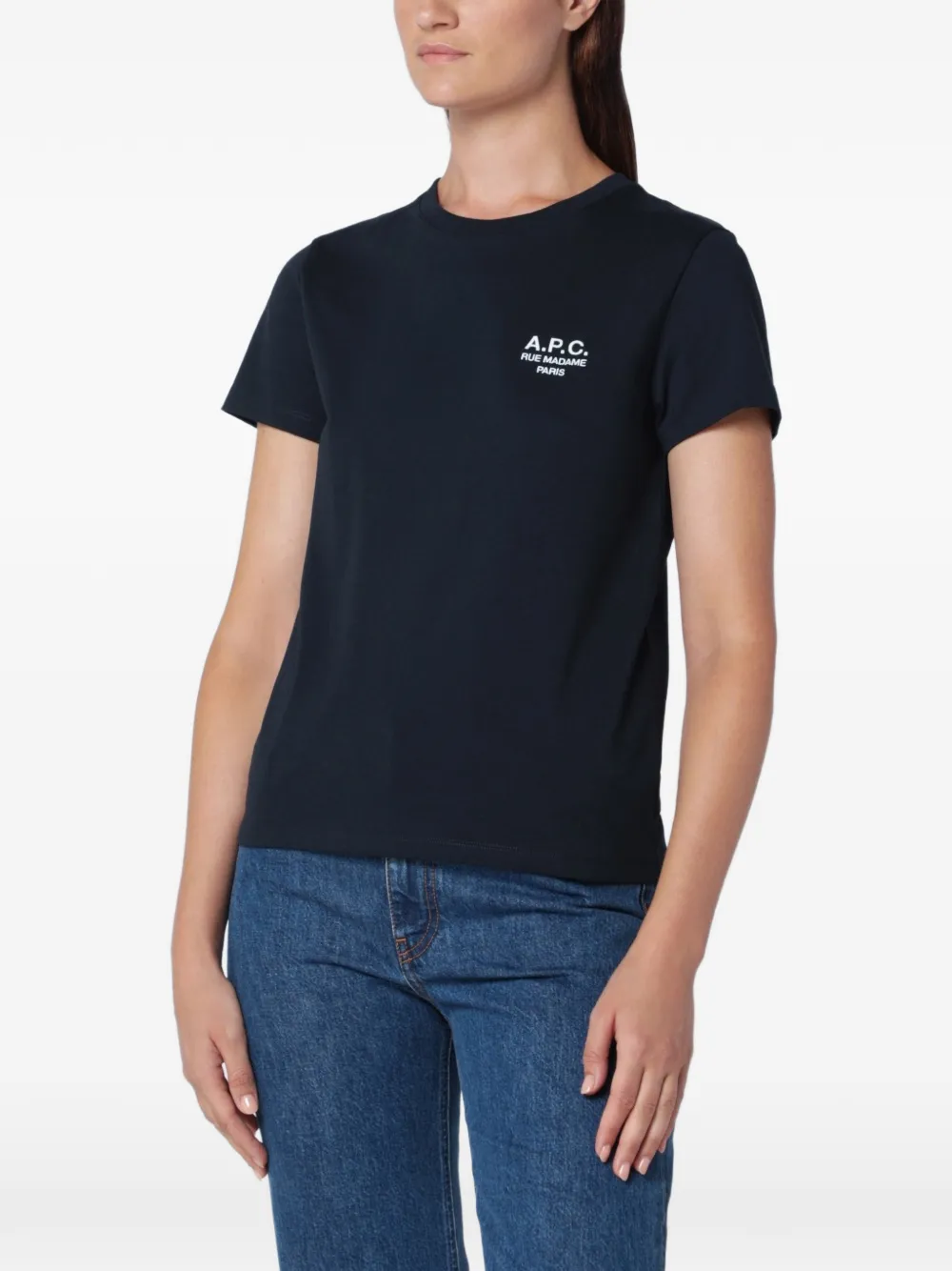 A.P.C. Rue Madame logo-embroidered T-shirt