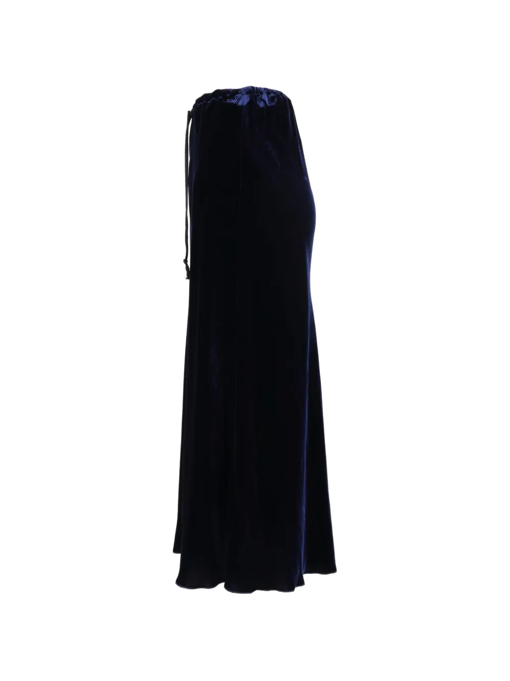 Forte Forte velvet-texture drawstring maxi skirt