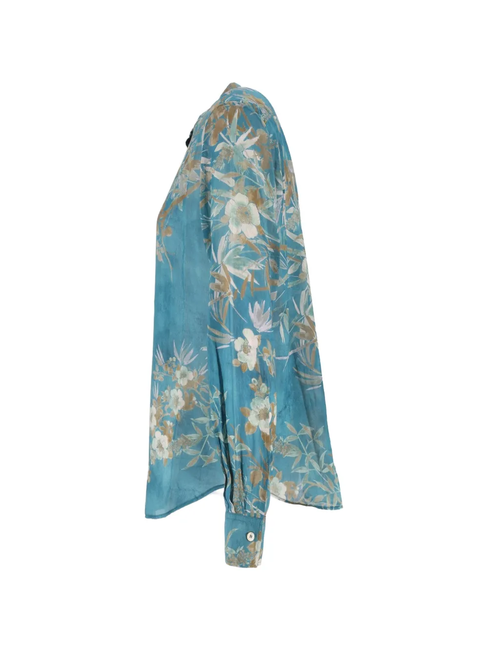 Forte Blouse met bloemenprint Blauw