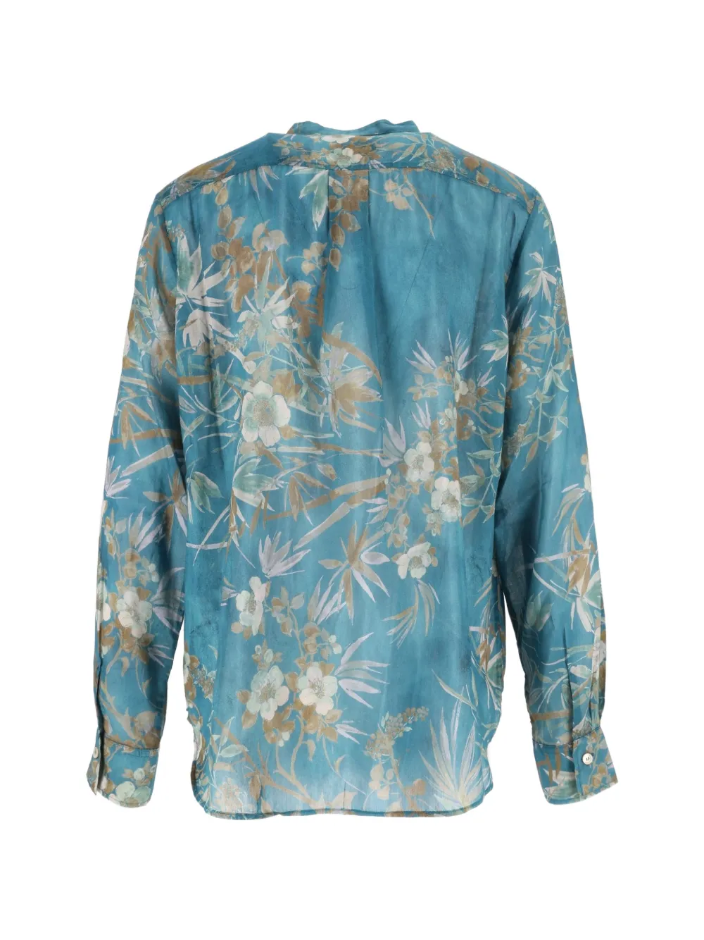 Forte Blouse met bloemenprint Blauw