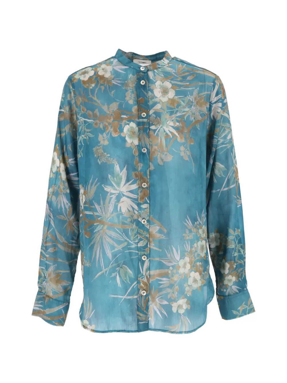 Forte Forte floral-print silk-blend shirt - Blu
