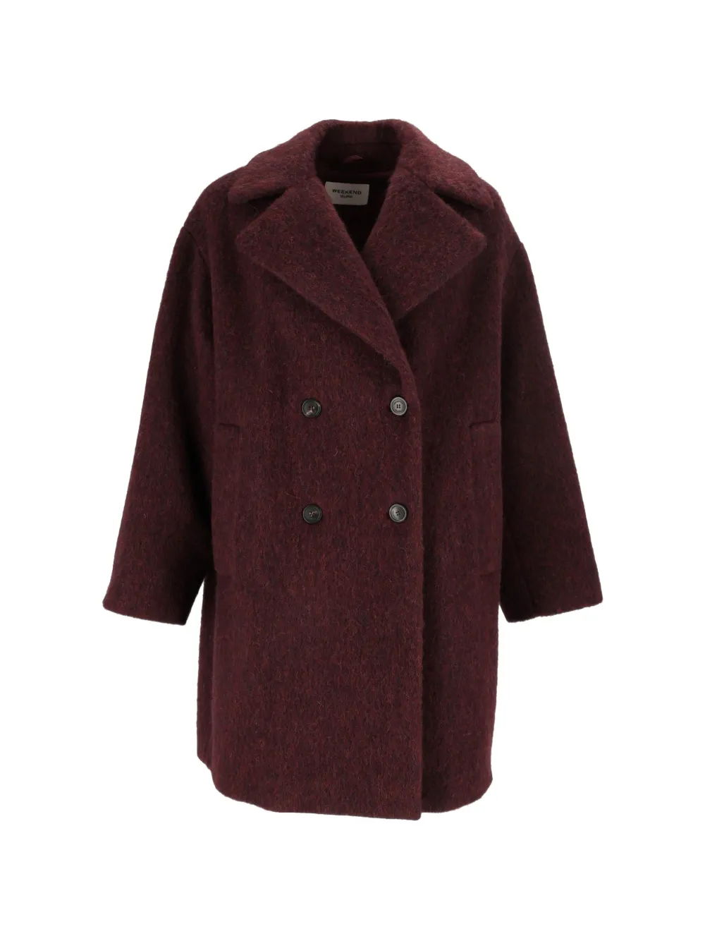 Weekend Max Mara wool and alpaca-blend coat - bordeaux - Rot