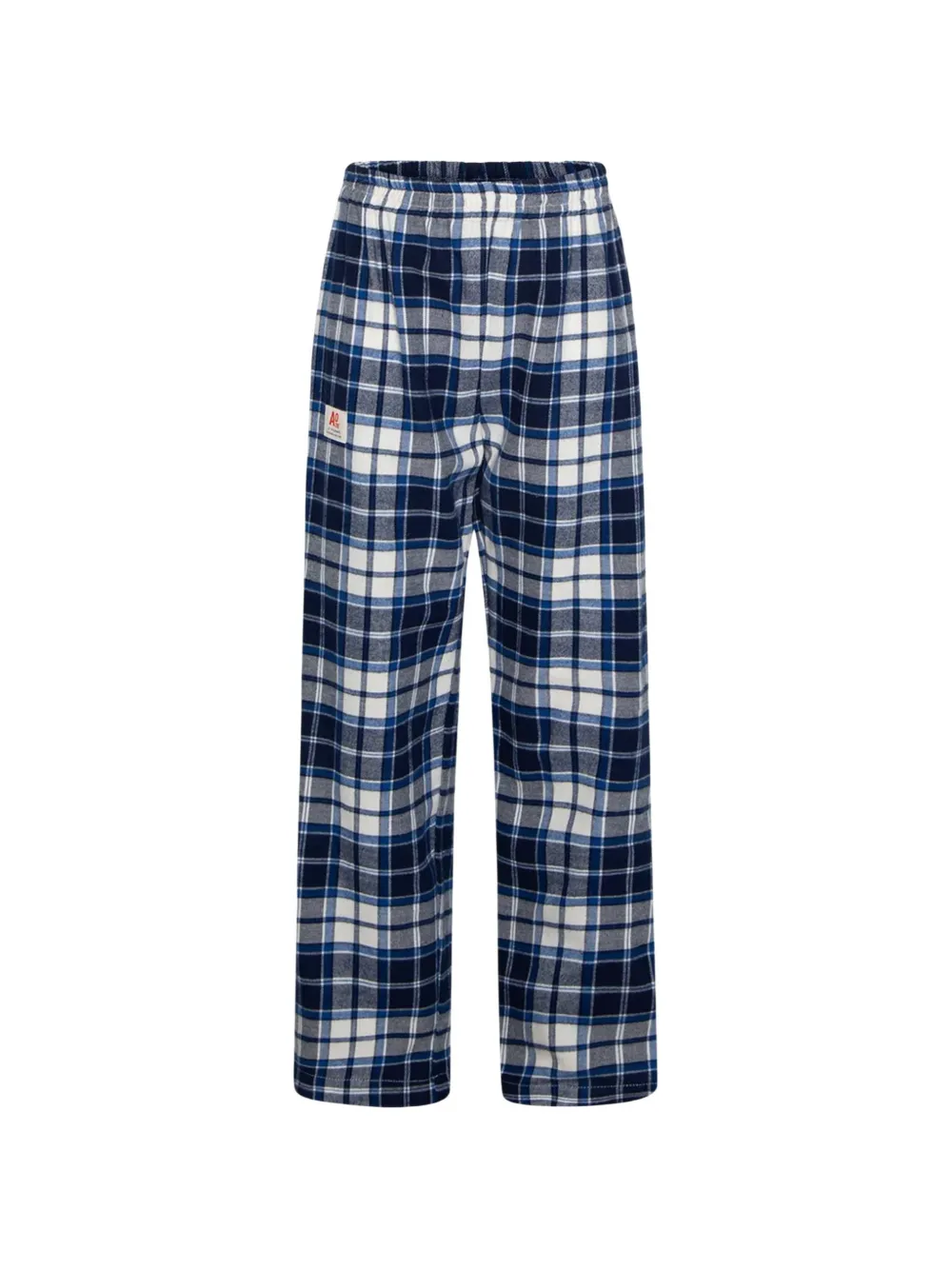 AO76 checked cotton pajamas - Blu