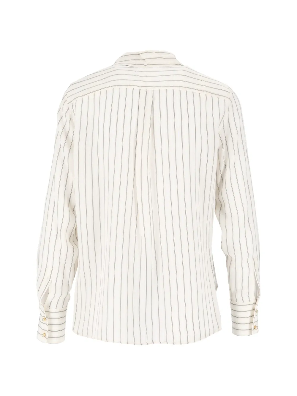 Max Mara Flirt striped silk shirt Beige