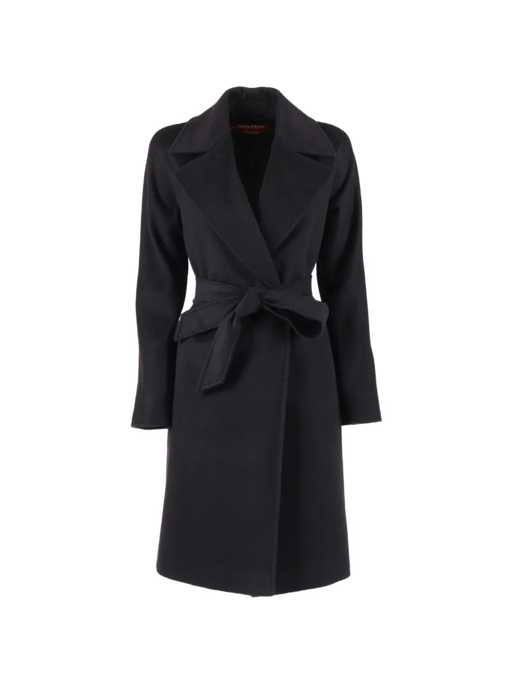 Max Mara Cappotto Dravenna con cintura - Nero
