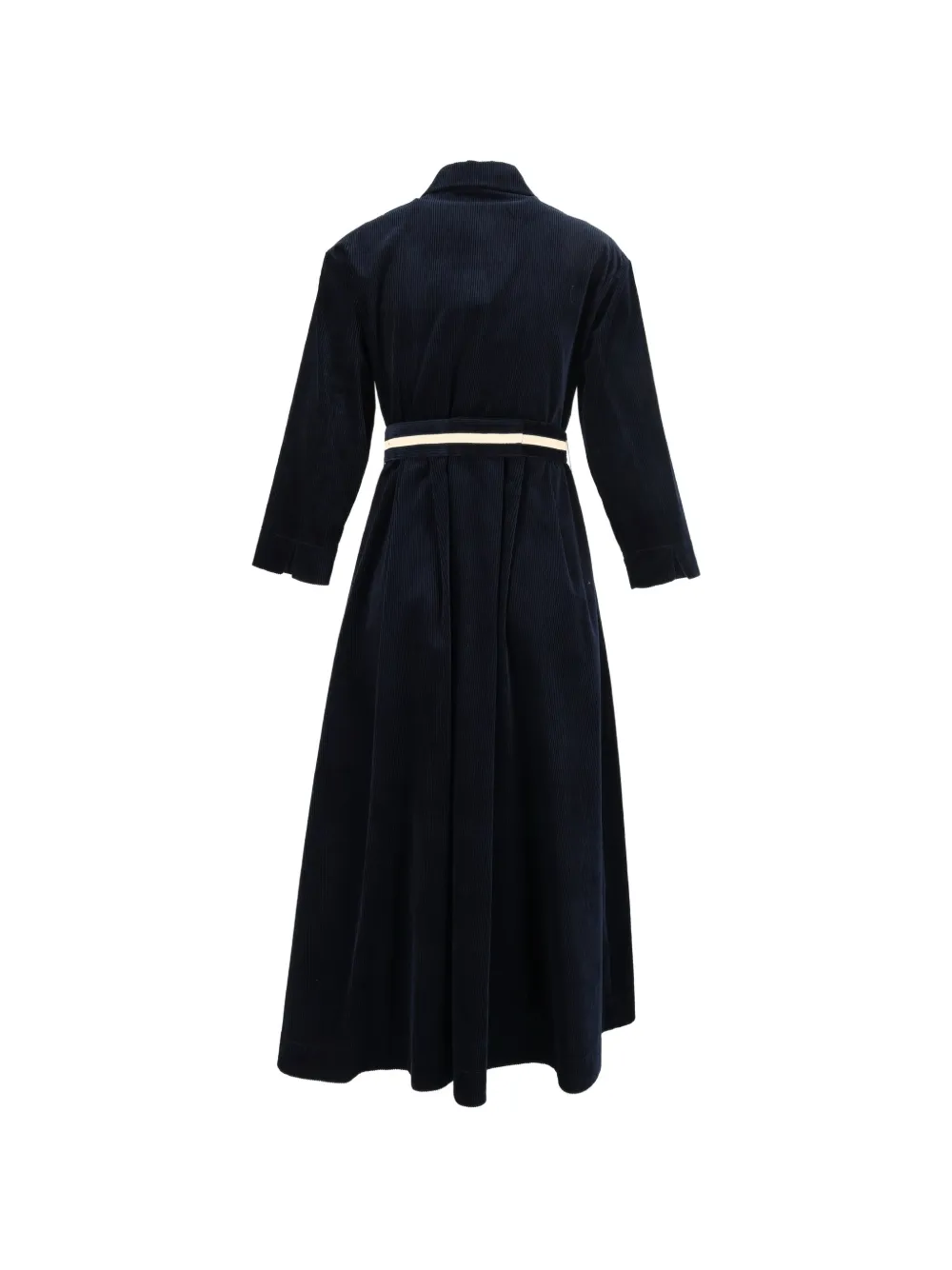 'S Max Mara Vortice corduroy belted midi dress Blauw