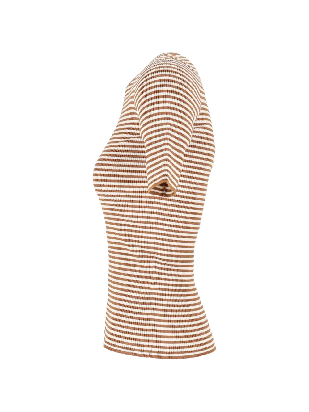 Max Mara striped ribbed-knit T-shirt Bruin
