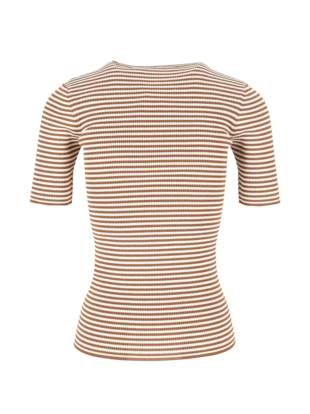Max Mara striped ribbed-knit T-shirt Bruin